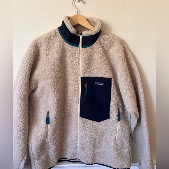 Patagonia Classic Retro X Natural Color Deep Pile Jacket Unisex XL NWOT - Picture 3 of 5